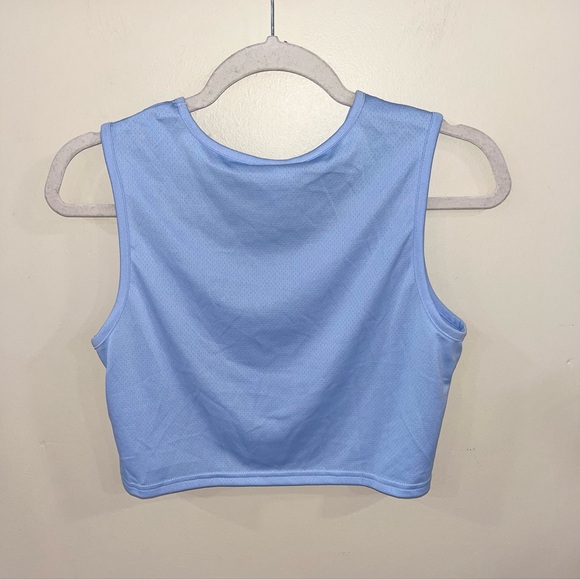 Gymshark cropped blue athletic top - Picture 3 of 5